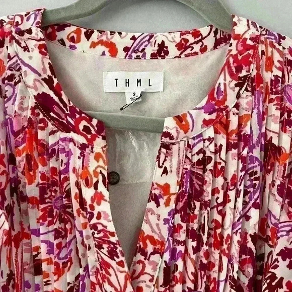 THML Charlotte Dress Pink Size Small - Picture 2 of 6